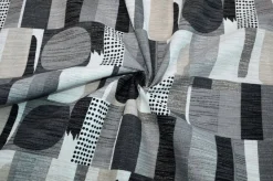 SCAMPOLO ARREDO FANTASIA GEOMETRICA GRIGIA