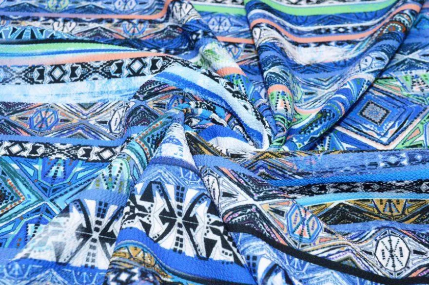 SCAMPOLO CREPE STRETCH FANTASIA BLU