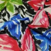 SCAMPOLO GABARDINE COTONE PESANTE FANTASIA FIORE STILIZZATO