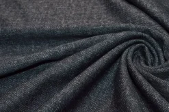 SCAMPOLO JERSEY STAMPA EFFETTO JEANS NERO