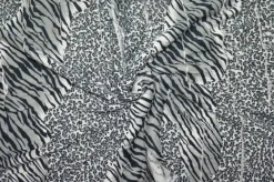 SCAMPOLO MAGLINA A BALZE JERSEY ANIMALIER ZEBRA