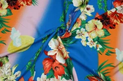 SCAMPOLO PURA VISCOSA FANTASIA HAWAII AZZURRA