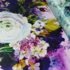 SCAMPOLO RASONE FANTASIA ALTA MODA BOUQUET VIOLA AZZURRO