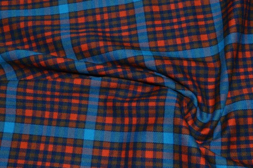 SCAMPOLO TARTAN ROSSO/AZZURRO