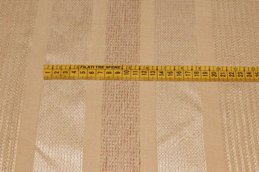 SCAMPOLO TENDA BEIGE RIGHE ORO