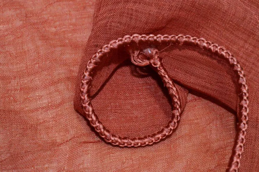 SCAMPOLO TENDA GARZA COLOR TERRA COTTA