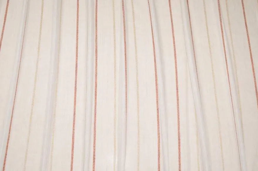 SCAMPOLO TENDA MISTO LINO RIGHE ARANCIO BEIGE
