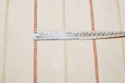 SCAMPOLO TENDA MISTO LINO RIGHE ARANCIO BEIGE