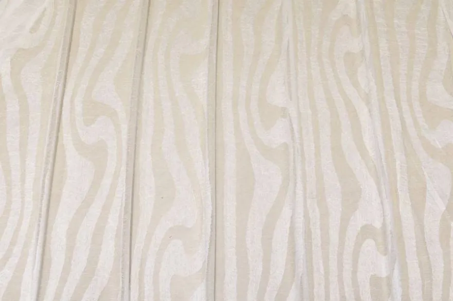 SCAMPOLO TENDA ORGANZA AVORIO CON FANTASIA A STRISCE
