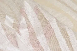 SCAMPOLO TENDA ORGANZA AVORIO CON FANTASIA A STRISCE