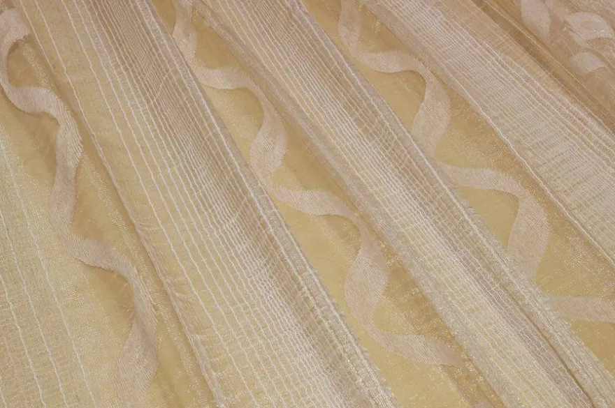 SCAMPOLO TENDA ORGANZA BEIGE CON INSERTO IN CINIGLIA