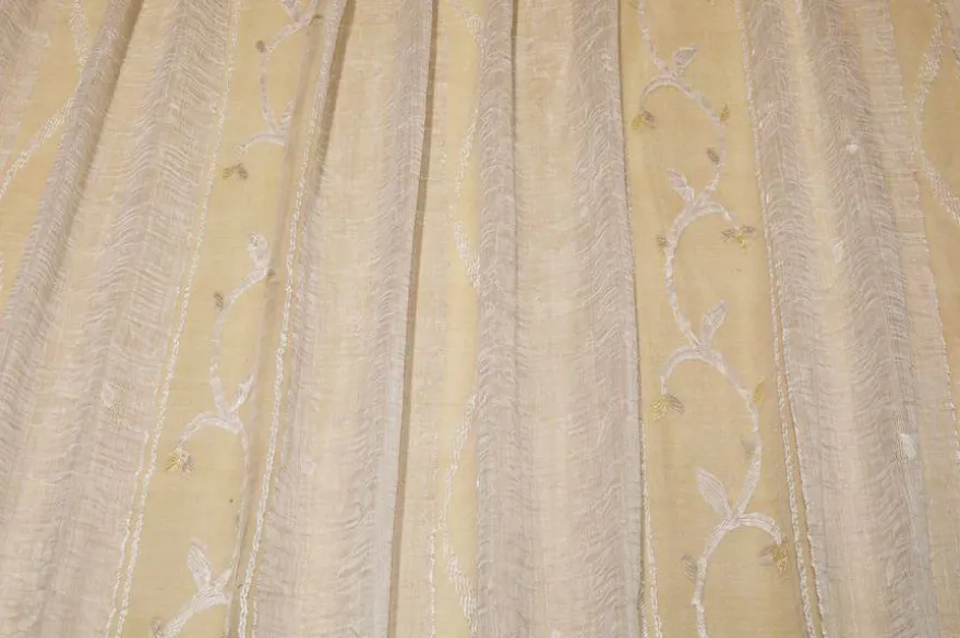 SCAMPOLO TENDA ORGANZA CON INSERTO FILL COUPE DISEGNO FOGLIA