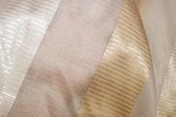SCAMPOLO TENDA ORGANZA FANTASIA FASCE BEIGE