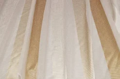 SCAMPOLO TENDA ORGANZA FANTASIA FASCE BEIGE