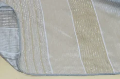 SCAMPOLO TENDA ORGANZA GRIGIA LUREX ARGENTO