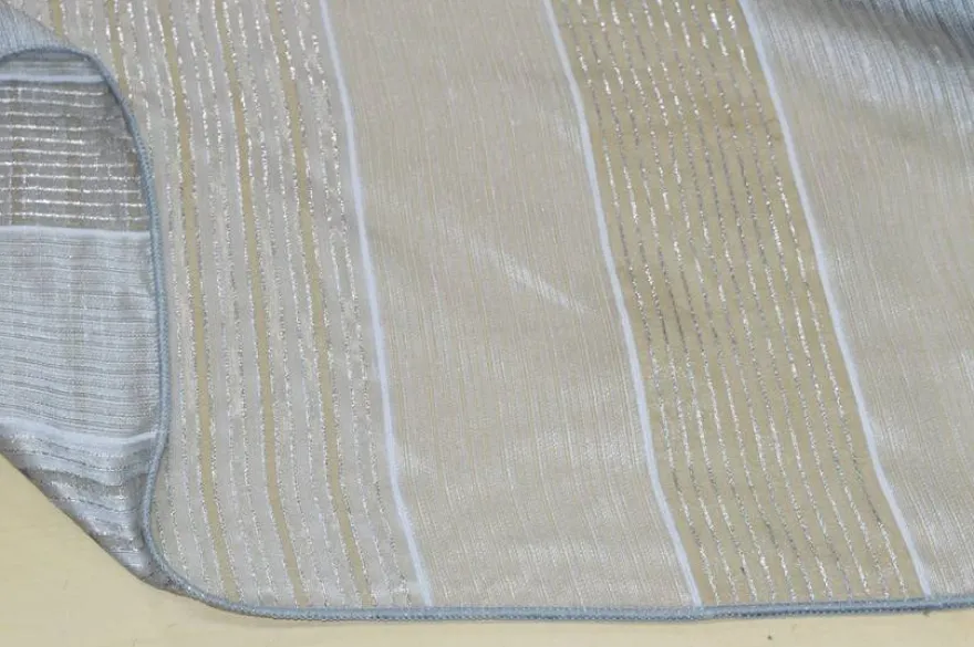SCAMPOLO TENDA ORGANZA GRIGIA LUREX ARGENTO