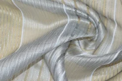 SCAMPOLO TENDA ORGANZA GRIGIA LUREX ARGENTO
