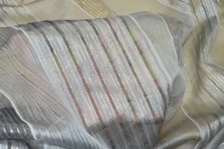 SCAMPOLO TENDA ORGANZA GRIGIA LUREX ARGENTO