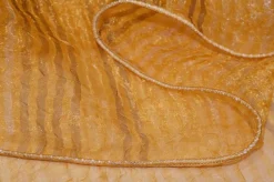 SCAMPOLO TENDA ORGANZA STROPICCIATA RIGATINO ORO