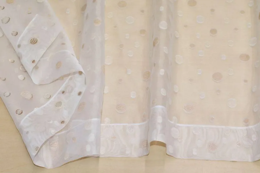 SCAMPOLO TENDINO ORGANZA BOLLO BEIGE