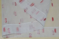 SCAMPOLO TENDINO ORGANZA FANTASIA ROSSA H 79
