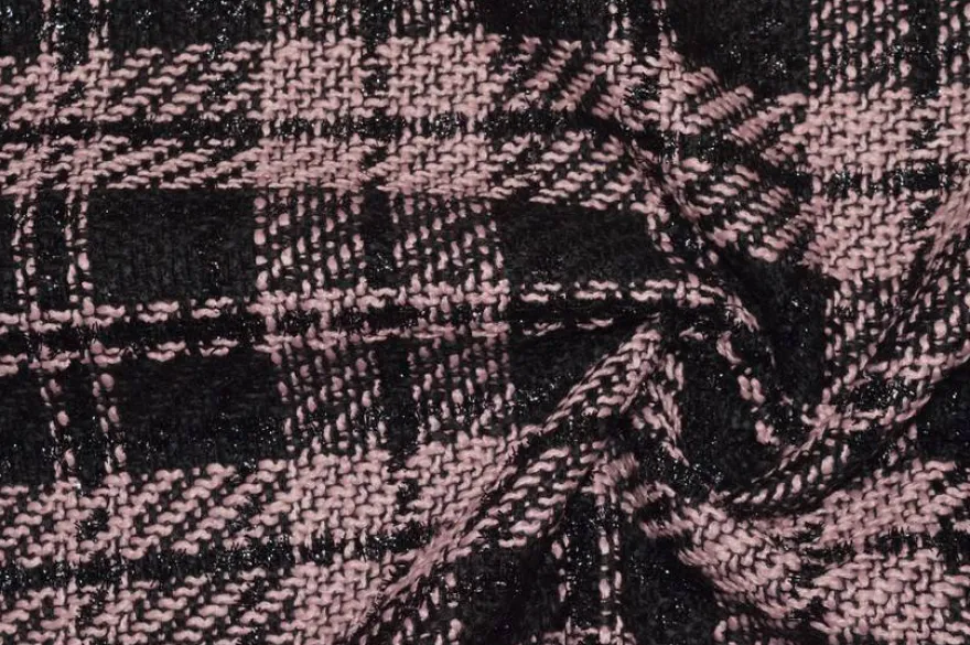 SCAMPOLO TRAMA CHANEL LUREX ROSA/NERO