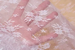 SCAMPOLO TULLE RICAMATO ROSA PASTELLO CHIARO