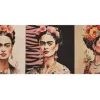 SET 3 PANNELLI DISEGNO FRIDA 4 CM 47x47