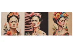 SET 3 PANNELLI DISEGNO FRIDA 4 CM 47x47