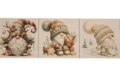 SET 3 PANNELLI GNOMI DISEGNO 1 MISURA CM 47x47