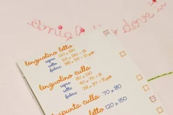 SET 3 PEZZI LETTINO DISEGNO CONIGLIETTO AMACA ROSA