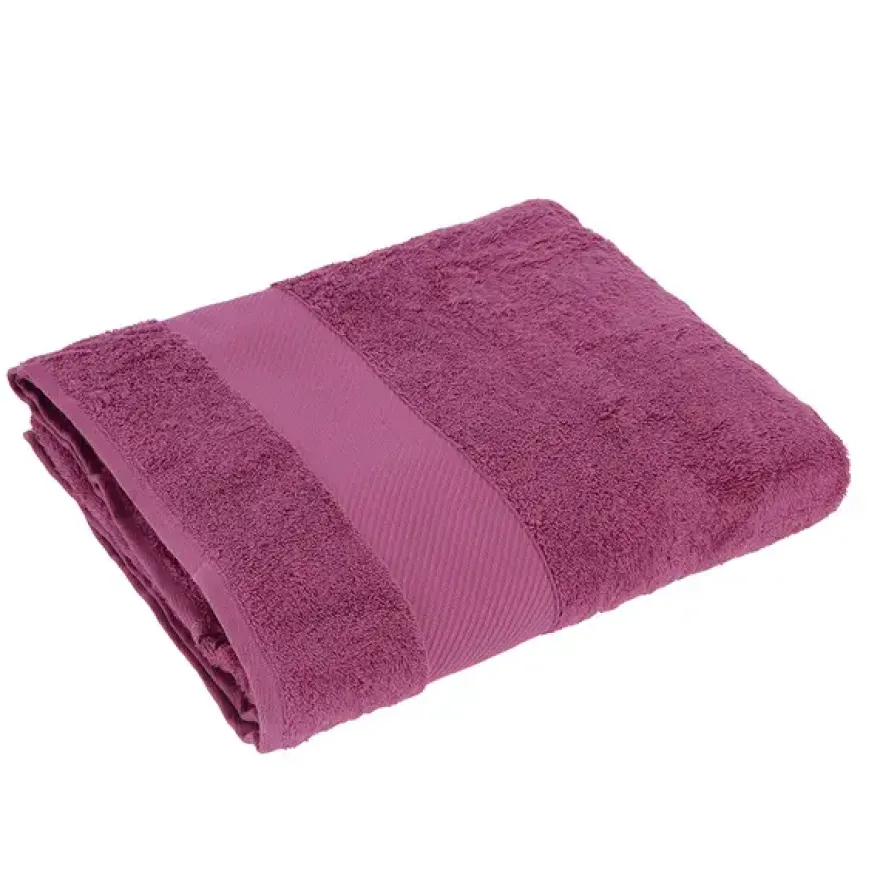 TELO BAGNO GABEL IN PURO COTONE IDROFILO JACQUARD TINTA UNITA