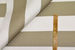 TENDA SOLE RIGONE BIANCO/ECRU' ALTEZZA 200 CM