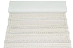 TENDINO BIANCO CON RICAMO GEOMETRICO