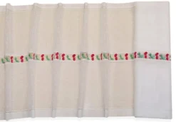 TENDINO CON INCASSO PIZZO MACRAME' CILIEGIE