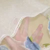TENDINO CON INSERTO ORGANZA FIORE BLU