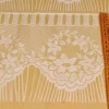 TENDINO CON RICAMO FLOREALE COLOR ECRU'