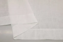 TENDINO EFFETTO LINO OPERATO BIANCO NATURALE