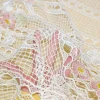 TENDINO IN MACRAME' CON FIORE ROSA