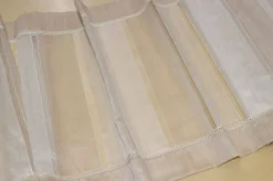 TENDINO IN ORGANZA MISTO LINO RIGONE BEIGE