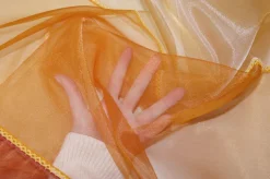 TENDINO ORGANZA ARANCIO CANGIANTE GIALLO