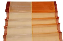 TENDINO ORGANZA ARANCIO CANGIANTE GIALLO