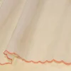 TENDINO ORGANZA CON INSERTI ARANCIO