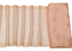 TENDINO ORGANZA QUADRETTO ROSA SALMONE