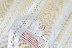 TENDINO RICAMATO BIANCO FANTASIA TEIERE