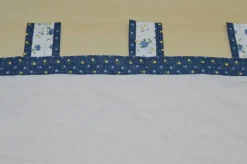 TENDINO TIROLESE BALZA COTONE FIORI BLU ALTEZZA 240