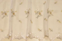 TENDINO TULLE RICAMATO FIORELLINO BEIGE