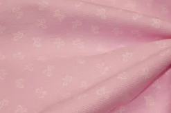 TESSUTI COORDINATI PIQUET MILLE RIGHE ROSA