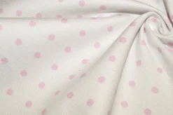 TESSUTI COORDINATI PIQUET MILLE RIGHE ROSA