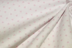 TESSUTI COORDINATI PIQUET MILLE RIGHE ROSA